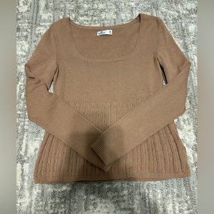 Hollister Long Sleeve Baby Doll Top